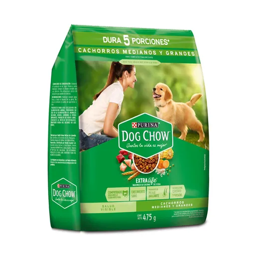 Dog Chow Salud Visible Cachorros Medianos y Grandes 4Kg