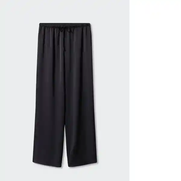 Pantalón Sati Negro Talla S Mujer Mango