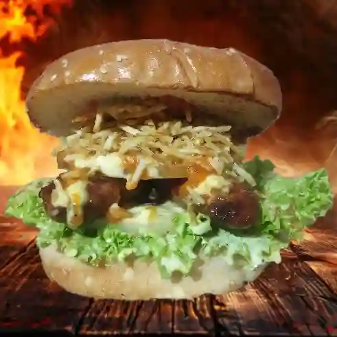 Hamburguesa chorizo artesanal