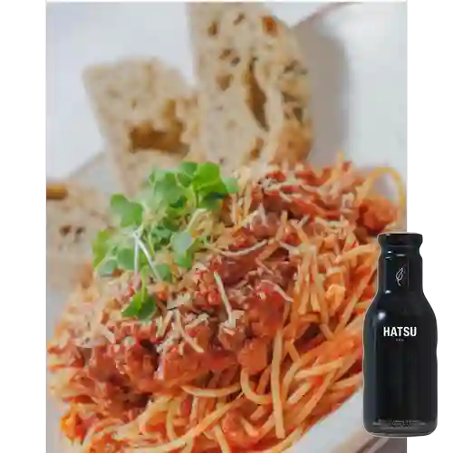 Combo Pasta Bolognesa + Hatsu Negro 400 ml