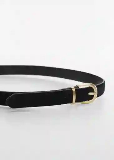 Cinturón Mayo Negro Talla M Mujer Mango