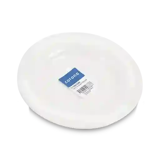 Corona Plato te Nevada Blanco 14.5 cm
