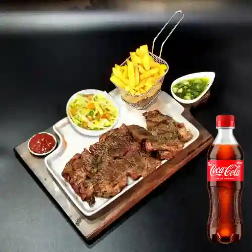 Combo Churrasco 200 Gr. + Coca Cola Original 400 ml