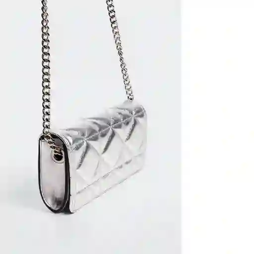 Bolso I Chess Plata Talla 99 Mujer Mango