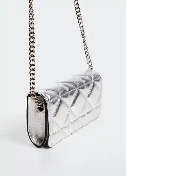 Bolso I Chess Plata Talla 99 Mujer Mango