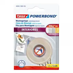 Tesa Cinta Doble Faz Interiores 18 mm x 1 m