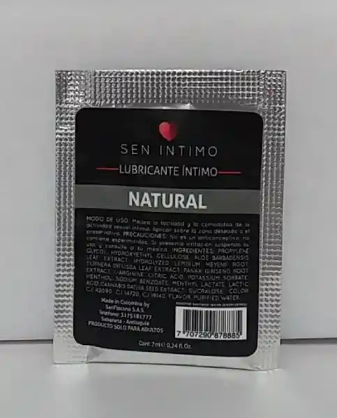 Sen Intimo Íntimo Lubricante Natural 7 Ml