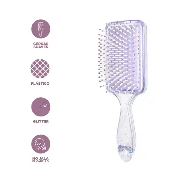 Cepillo Para Cabello Serie Mis Pastelitos Morado Miniso