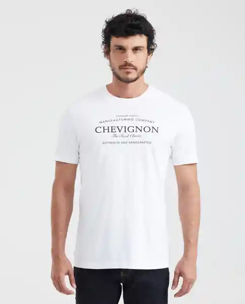 Camiseta Authentic Graphic Blanco 0 Claro T. M Chevignon