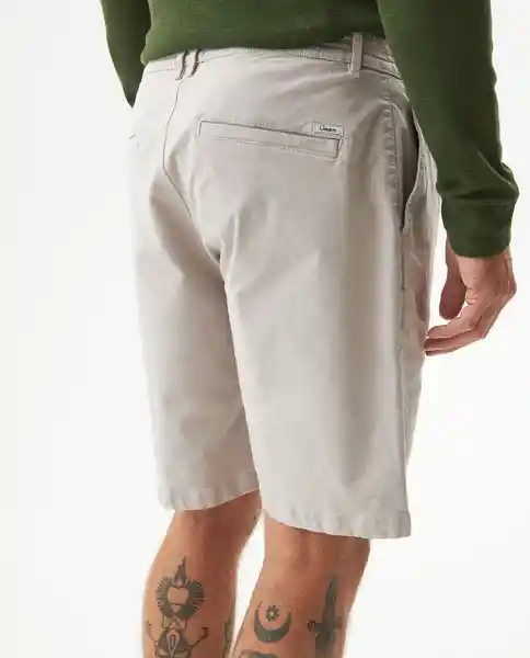 Short Elastic Waistband Gris Delfín Claro Talla 28 Chevignon