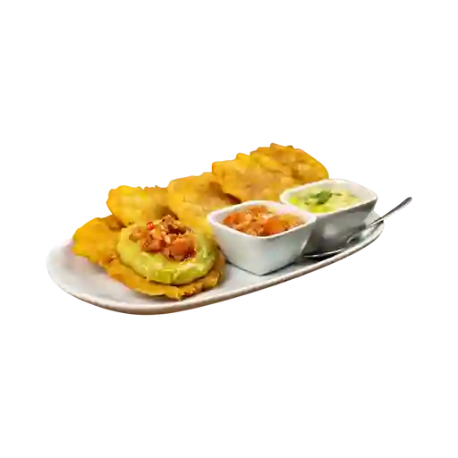 Patacones con Hogao (6 Unidades)