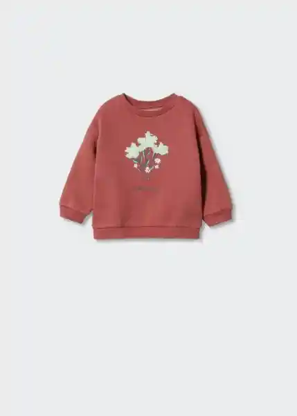 Sudadera Amapola Terracota Talla 72 Niñas Mango