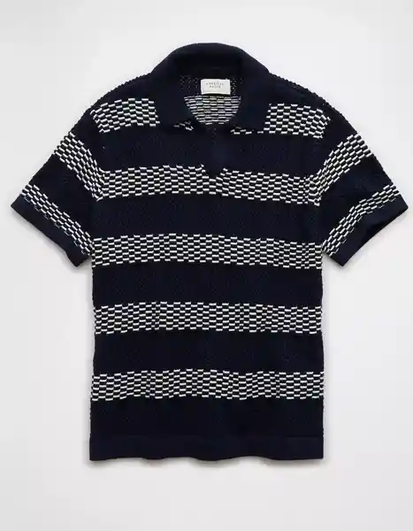 Suéter Hombre Tejido Azul Talla: SMALL 2027410 American Eagle