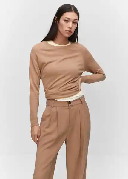 Jersey Lucca Camel Talla S Mujer Mango