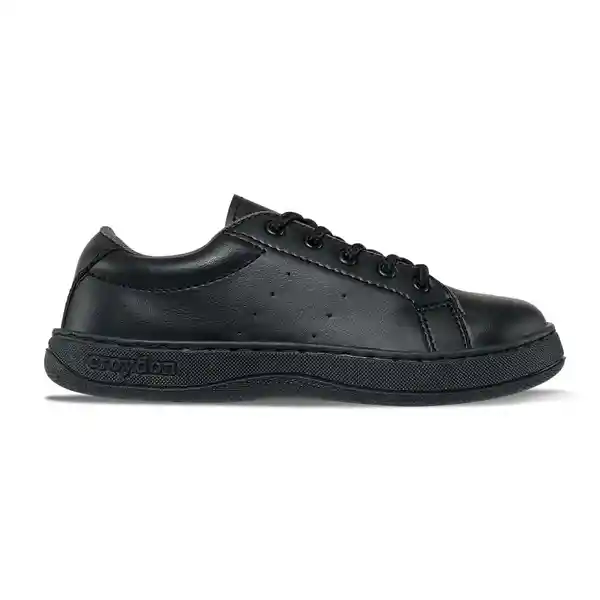 Croydon Zapatos Escolares Slash Unisex Negro Talla 35