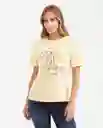 Camiseta Summer Graphic te Amarillo Impala Claro M Chevignon