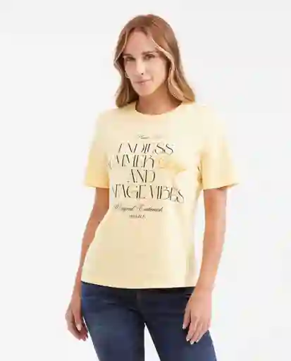 Camiseta Summer Graphic te Amarillo Impala Claro M Chevignon
