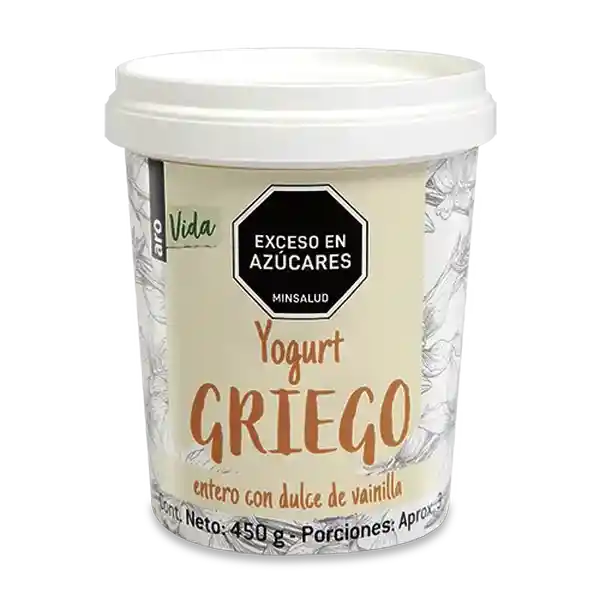Aro Vida Yogurt Griego Vida Vainilla