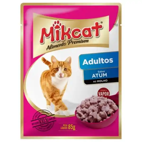 Mikcat Alimento Húmedo Premium para Gato Adulto Sabor a Atún