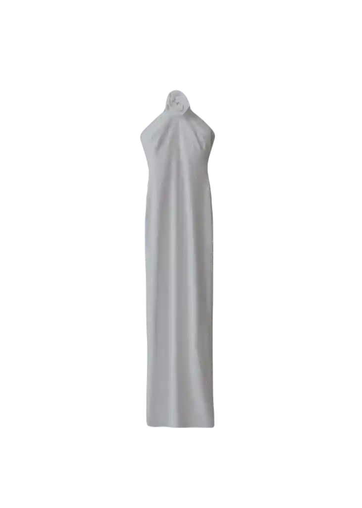 Vestido Peretti Blanco Talla M Mujer Mango