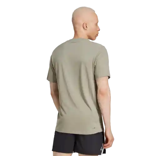Adidas Camiseta Logo Manga Corta Entrenamiento Hombre Gris T XL