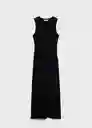Vestido Ferti Negro Talla XS Mujer Mango