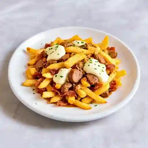 Salchipapa Mixta Personal