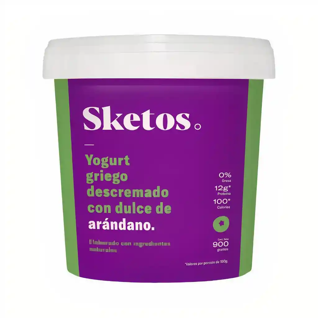 Sketos Yogurt Griego Arándanos Sin Grasa