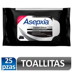 Asepxia Toallitas Facial Antiacne Carbon 25 Unid
