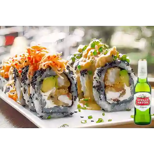 Combo Conde Roll Sushi Master + Stella Artois 350 ml