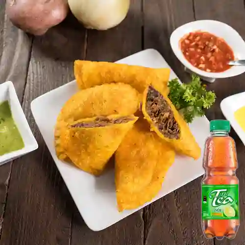 Combo Empanada Carne Desmechada + Mr Tea Limón 300 ml