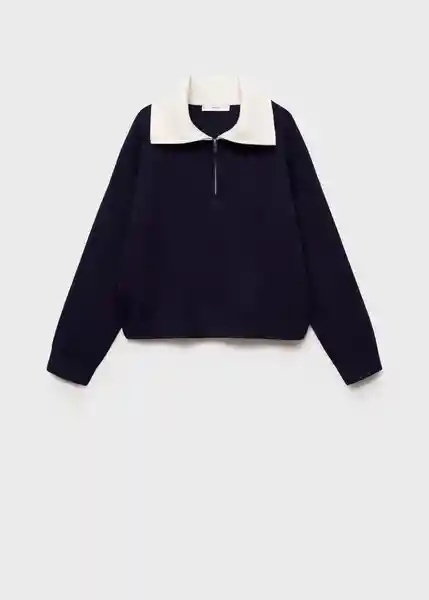 Jersey Latas Navy Talla XS  Mujer Mango
