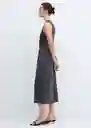 Vestido Fertina Gris Talla XS Mujer Mango