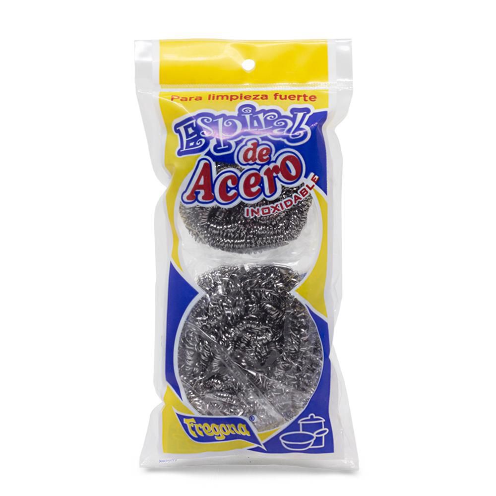 Fregona Esponjilla Espiral de Acero Inoxidable 2 und