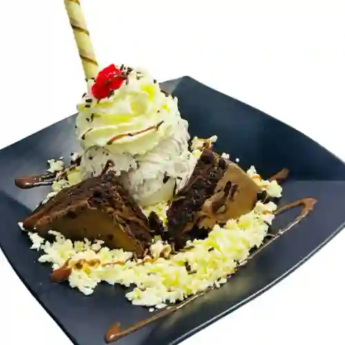 Brownie con Helado