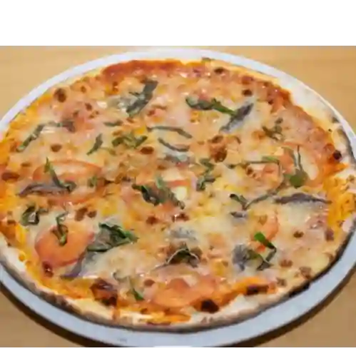 Pizza Margarita con Anchoas