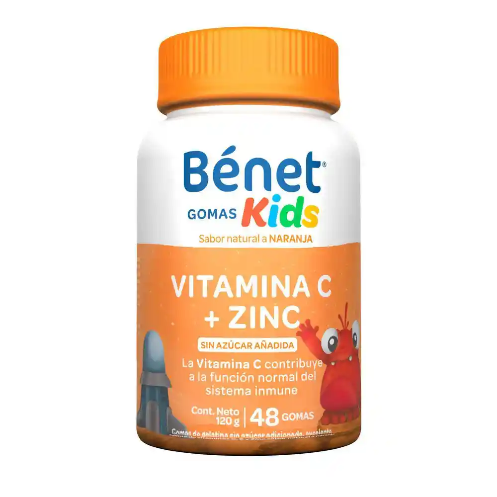  Bénet Multivitaminico Kids Goma Vitamina C Y Zinc Sin Azucar 