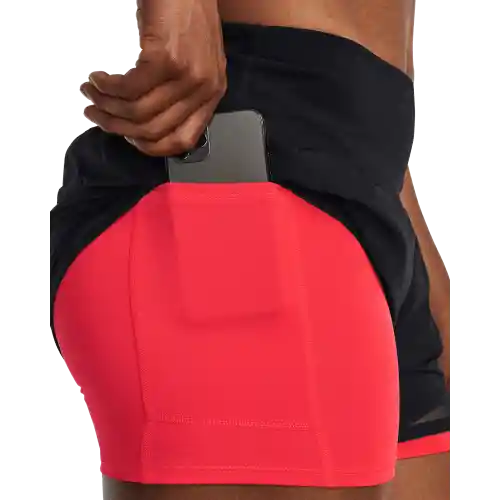 Under Armour Pantaloneta Anywhere de Mujer Negro Talla SM