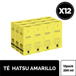 Té Hatsu Amarillo 12 pack tetrapak x 200 mL