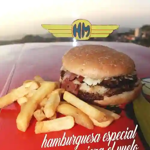 Hamburguesa Inglesa + Papa Francesa