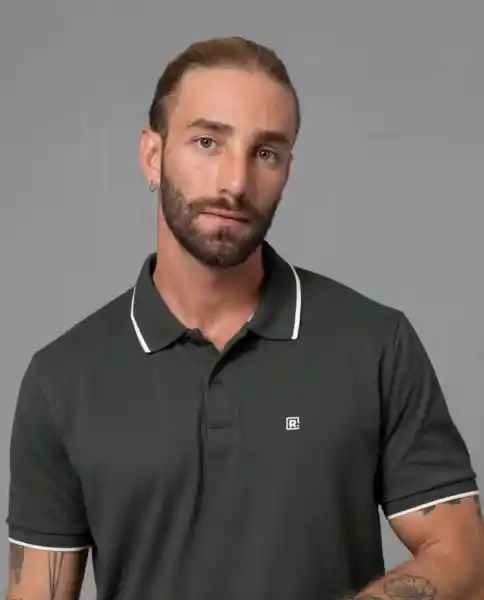 Camiseta Polo Hombre Verde L 190G101_VER195411 Rifle