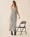 Vestido Blanco Radiante Claro Talla S 493G004 Esprit