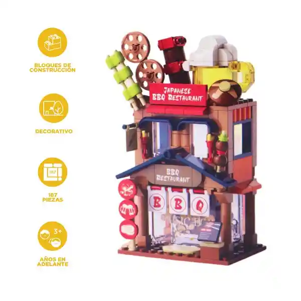 Set Bloque Bbq Restaurant Serie Miniso