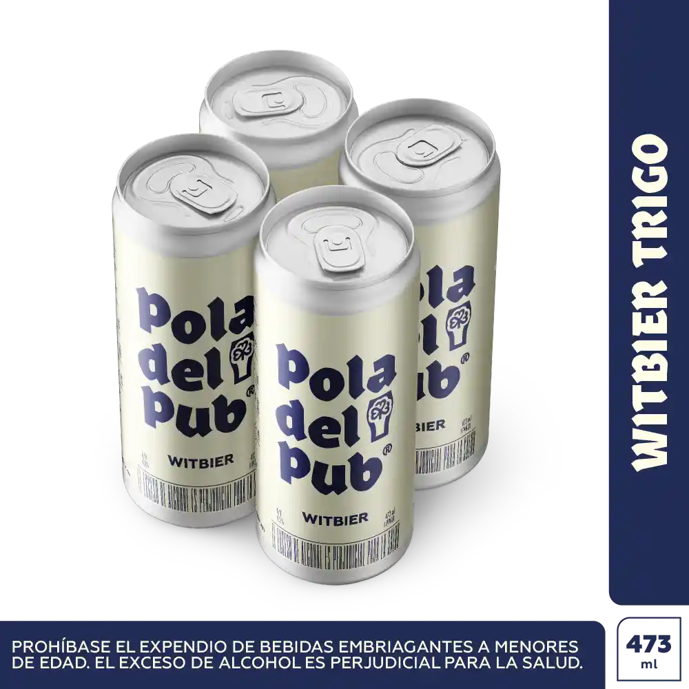 Pola del Pub 4-pack cerveza Witbier 473 Ml