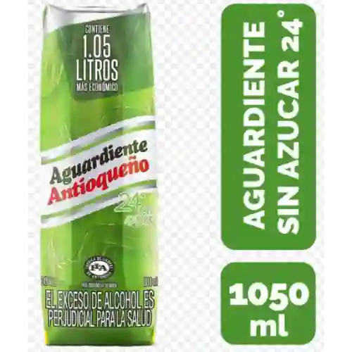 Litro Aguardiente Verde Caja 1 l