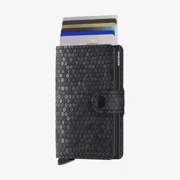 Secrid Billetera Mini Hexagon Negro