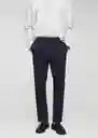 Pantalón Canet Navy Talla 46 Hombre Mango