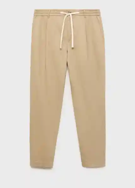 Pantalón Romelino Beige Talla 42 Hombre Mango