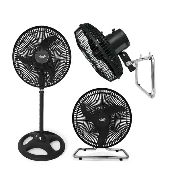 Kalley Ventilador de Pedestal 3 en 1 Negro