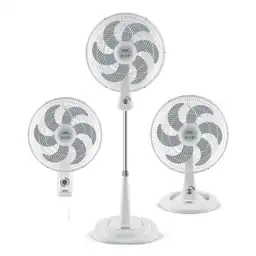 Samurai Ventilador 3 en 1 Turbo Maxx 3 Velocidades Blanco